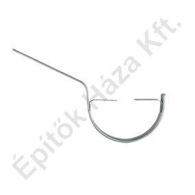 Horganyzott csatornavas 25 cm hajlított