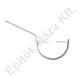 Horganyzott csatornavas 33 cm hajlított